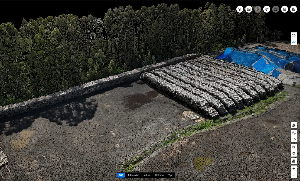 Modelo 3D para cálculo de volúmenes y cubicaciones