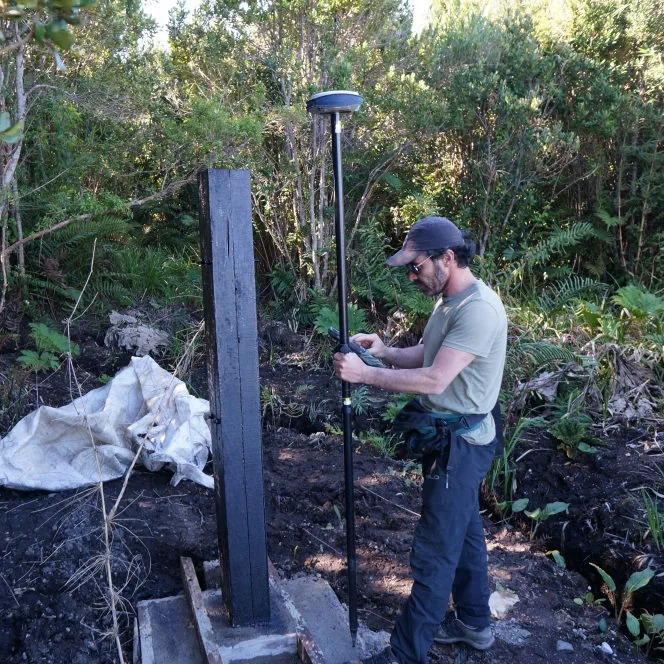 Levantamiento topográfico GNSS RTK en terreno